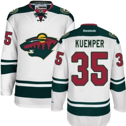 Darcy Kuemper Reebok Minnesota Wild Authentic White Away NHL Jersey
