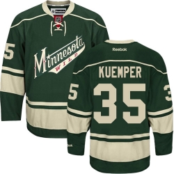 Darcy Kuemper Reebok Minnesota Wild Premier Green Third NHL Jersey