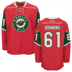Grayson Downing Reebok Minnesota Wild Authentic Red Home Jersey