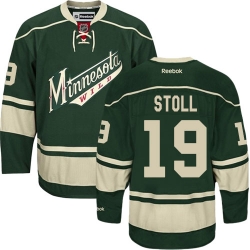 Jarret Stoll Reebok Minnesota Wild Premier Green Third NHL Jersey