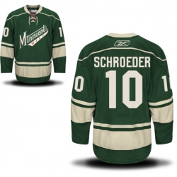 Jordan Schroeder Reebok Minnesota Wild Premier Green Alternate Jersey