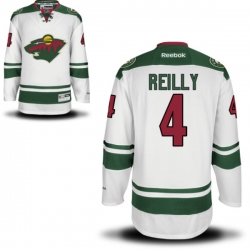 Mike Reilly Reebok Minnesota Wild Premier White Away Jersey