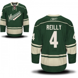 Mike Reilly Reebok Minnesota Wild Premier Green Alternate Jersey