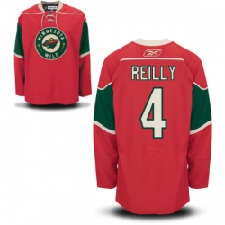 Mike Reilly Reebok Minnesota Wild Authentic Red Home Jersey
