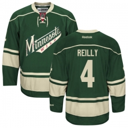Mike Reilly Women's Reebok Minnesota Wild Premier Green Alternate Jersey