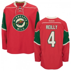 Mike Reilly Youth Reebok Minnesota Wild Premier Red Home Jersey