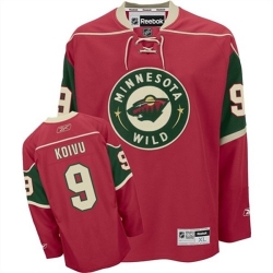 Mikko Koivu Reebok Minnesota Wild Authentic Red Home NHL Jersey