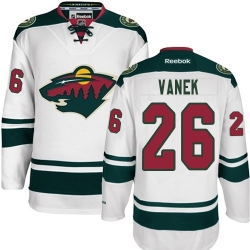 Thomas Vanek Reebok Minnesota Wild Premier White Away NHL Jersey