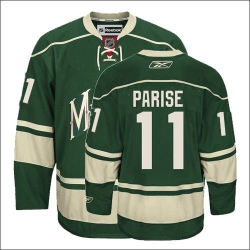 Zach Parise Reebok Minnesota Wild Authentic Green Third NHL Jersey