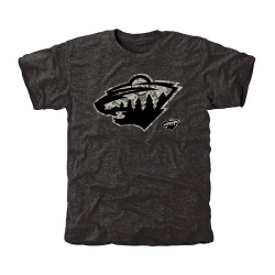 NHL Minnesota Wild Black Rink Warrior Tri-Blend T-Shirt
