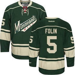 Christian Folin Reebok Minnesota Wild Authentic Green Third NHL Jersey