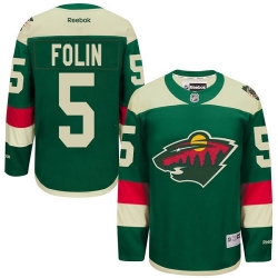 Christian Folin Reebok Minnesota Wild Authentic Green 2016 Stadium Series NHL Jersey