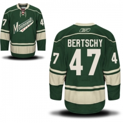 Christoph Bertschy Reebok Minnesota Wild Premier Green Alternate Jersey