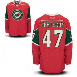 Christoph Bertschy Youth Reebok Minnesota Wild Authentic Red Home Jersey