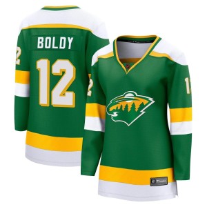 Matt Boldy Women's Fanatics Branded Minnesota Wild Breakaway Green Special Edition 2.0 Jersey