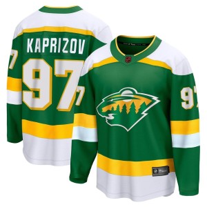 Kirill Kaprizov Men's Fanatics Branded Minnesota Wild Breakaway Green Special Edition 2.0 Jersey