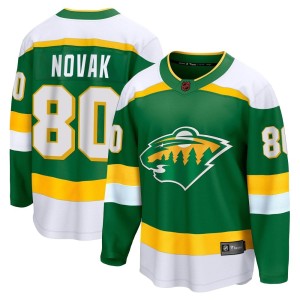 Pavel Novak Men's Fanatics Branded Minnesota Wild Breakaway Green Special Edition 2.0 Jersey