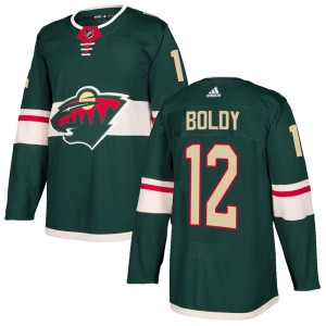 Matt Boldy Youth Adidas Minnesota Wild Authentic Green Home Jersey