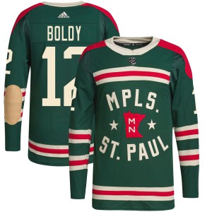 Matt Boldy Youth Adidas Minnesota Wild Authentic Green 2022 Winter Classic Player Jersey