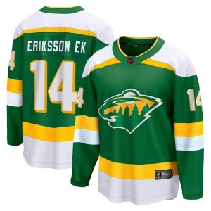 Joel Eriksson Ek Men's Fanatics Branded Minnesota Wild Breakaway Green Special Edition 2.0 Jersey