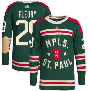 Marc-Andre Fleury Men's Adidas Minnesota Wild Authentic Green 2022 Winter Classic Player Jersey